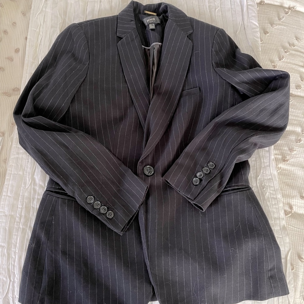 Pinstripe Blazer